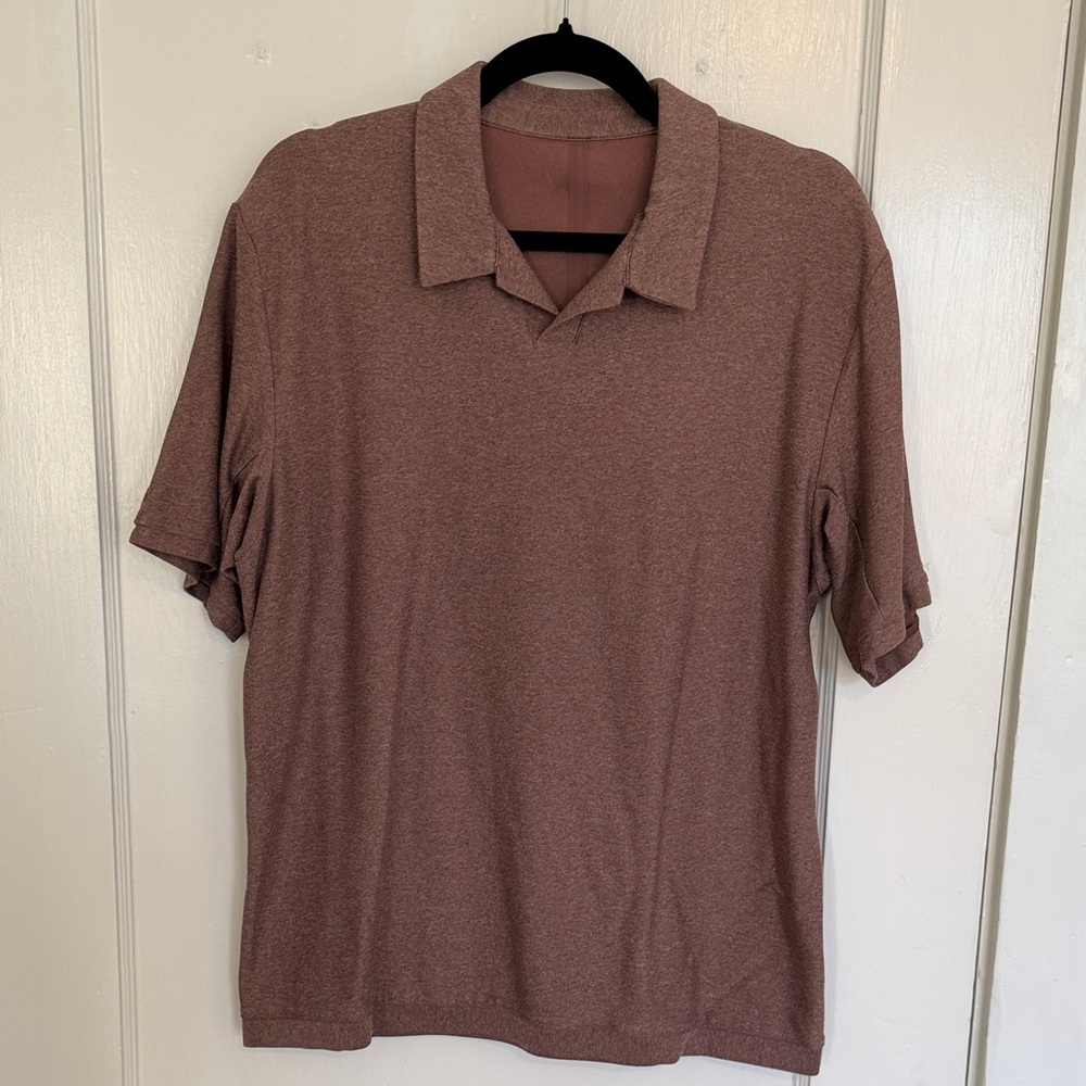 Men's Red Lululemon Polo Shirt